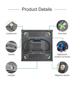 Pantalla LED para Exteriores C-Smart Series IP67 Impermeable Ligera 500x500mm Módulo Integrado Completamente Cerrado P3.91 P4 P5 - Product Image 3