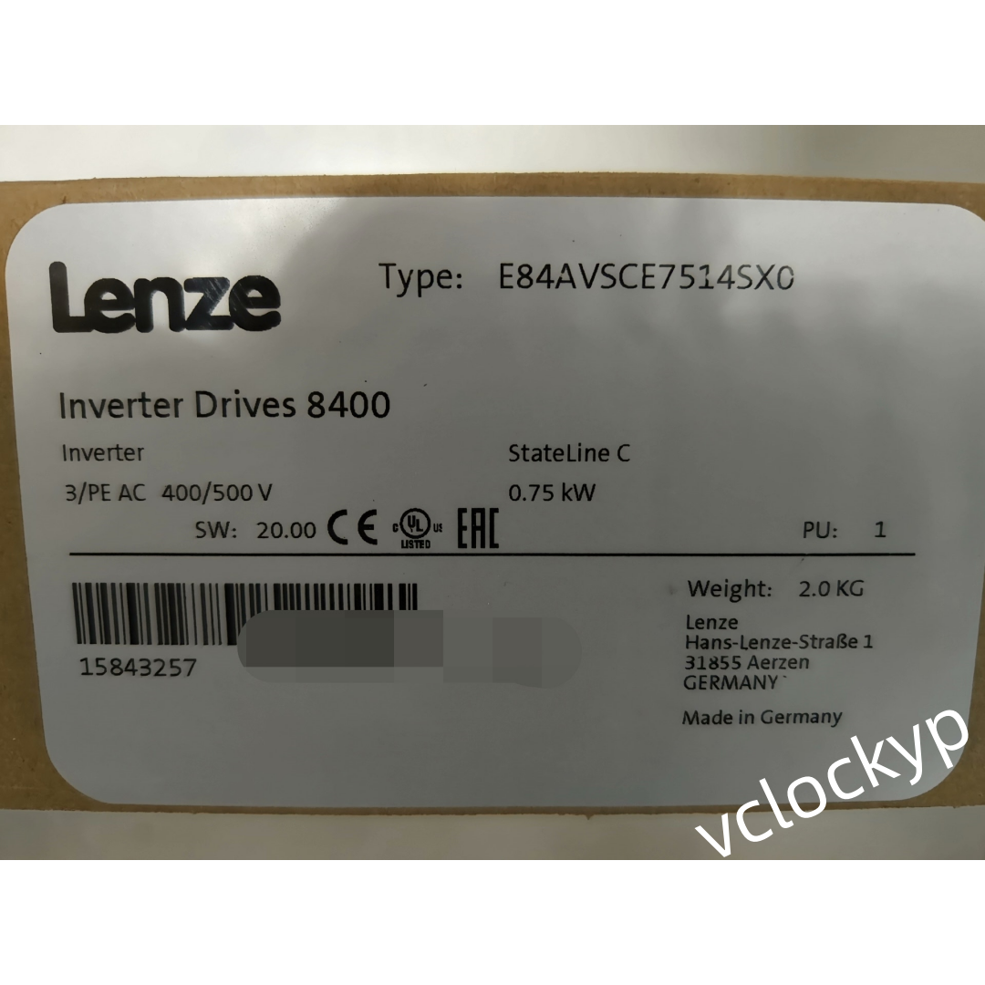 1PC New In Box LENZE E82EV751K2C 8200 Vector 0.75kW INVERTER