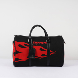 Bolsa de Deporte Grande de Ganchillo Casual con Bordado Personalizado, Asa Resistente, Cierre de Cremallera, Bolsa de Viaje para Hombre - Product Image 1