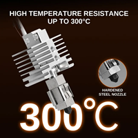 Kit Hotend pour Imprimante 3D WonderMaker ZR, Buse en Acier Trempé 0.2-0.8mm, Chauffage Rapide, Extrudeur 300°C, Garantie 1 An