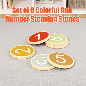 Promouvoir les compétences de coordination des enfants parcours d'obstacles jouets sensoriels équilibre en bois antidérapant tremplin pour tout-petits - Product Image 5