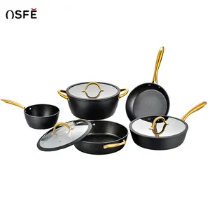 Cooking & Dining German Style Forged Aluminum Pots Nonstick Kitchenware Cookware
