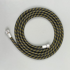 Tuyau tressé pour aérographe 1,8 m noir jaune filetage intérieur 8 mm pour alimentation en peinture - Product Image 3