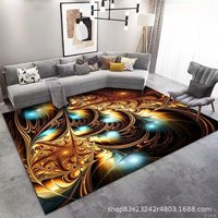 Tapis épais en velours diamant doré, simple et luxueux, couverture de canapé de table basse dorée