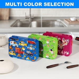 Boîte à lunch portable légère et étanche sans BPA avec logo personnalisé pour les enfants à l'école - Product Image 4