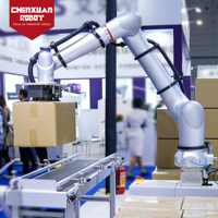 Cobot de palettisation collaboratif flexible, palettiseur robotisé à aspiration sous vide pour l'empilage de cartons en entrepôt