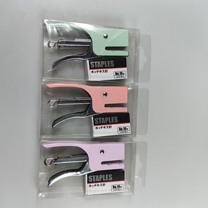 Macaron couleur 10 # agrafes 16 feuilles manuel petit bureau métal pince agrafeuse - Product Image 3