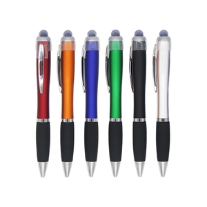 3-in-1 Promotional Ballpoint <b>Pen</b> with Stylus and LED Light Custom Logo for Trade Shows Corporate Events Giveaways - Product Image 1