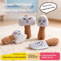 Jouet pour chien de dessin animé - Peluche interactive amusante avec expressions et sons pour Corgis, Bouledogues et petits chiens