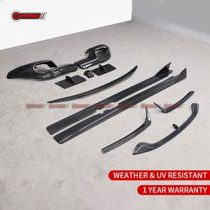 Kit carrosserie style RZ en fibre de carbone à prix réduit pour Ferrari F12 : lèvre avant, lèvre arrière, jupes latérales, spoiler. - Product Image 6