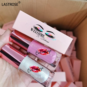 Bán buôn Vegan Glossy Lipgloss cao sáng bóng Vegan màu hồng son bóng vấn đề Nude rõ ràng Shinny ánh sáng lung linh Son bóng nhãn hiệu riêng - Product Image 4