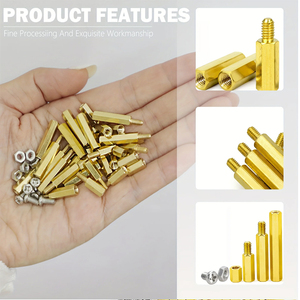 OKYN260305-41 Caja surtida de 176 piezas de espaciadores hexagonales de latón M3 con tornillos y tuercas - Product Image 5