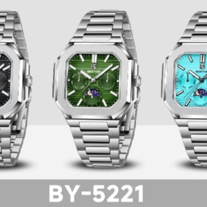 Montres pour hommes BENYAR BY-5221, montre automatique pour homme, montre-bracelet à quartz, montre de luxe haut de gamme pour hommes, miroir saphir, étanche - Product Image 5