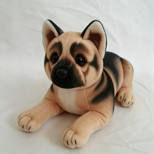 Peluche réaliste personnalisée de Berger allemand, chien noir et brun, chiot Berger allemand en peluche, jouet en peluche Berger allemand - Product Image 3