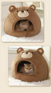 Уютная лежанка-диван для кошек в мультяшном стиле, всесезонная, с картонной упаковкой - Product Image 6