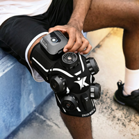 Tragbares Schmerzlinderungsgerät für Muskeln und Sporterholung mit Eis-Wärme-Therapie, 5 Modi, Kompression, Vibration, Wiederaufladbarer Knie- und Beinmassagegerät