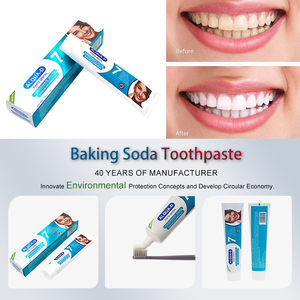 Dentifricio OEM all'Estratto di Melograno e <span class=keywords><strong>Bicarbonato</strong></span> di Sodio <span class=keywords><strong>per</strong></span> Sbiancamento e Rimozione Macchie con Fluoruro e Xilitolo - Product Image 2