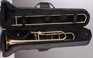 <span class=keywords><strong>Trombone</strong></span> ténor OEM en laiton, clé Bb/F, coulisse d'accordage dorée, <span class=keywords><strong>instrument</strong></span> de musique pour fanfare et orchestre - Product Image 6