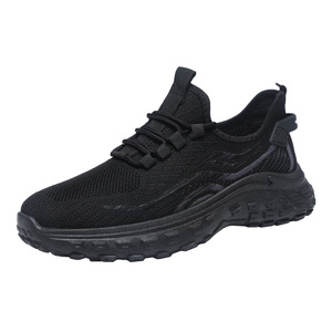 Chaussures de sport décontractées pour hommes, nouvelle collection, tissées, confortables, à semelle épaisse, vente en gros - Product Image 3