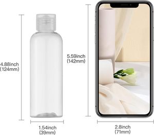 ขวดพลาสติก PET ใสสำหรับเครื่องสำอาง พร้อมฝาเปิดปิด สำหรับครีมทาหน้า แชมพู โลชั่น - ความจุ 100 มล./250 มล. - Product Image 4