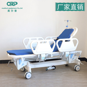 Lit médicalisé post-opératoire à 1 fonction avec levage dorsal, plateau plat, pour examen gastroscopique, chariot de transfert, prix fabricant ORP - Product Image 5