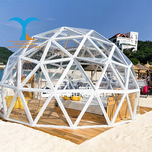 Glamping esterno chiaro Igloo House 6m tenda a cupola di vetro con Base per campeggio e Resort Hotel - Product Image 5