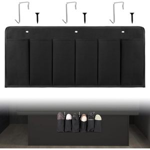 <b>Shoe</b> Pockets 6 Large Pockets Heavy Duty Hanging Bedside <b>Storage</b> Organizer With Sturdy Hooks For <b>Shoes</b> Toys Tools - Product Image 1
