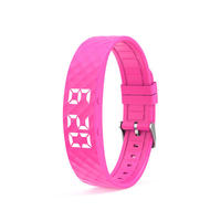 Pulsera Inteligente con Logotipo Personalizado, Monitorización del Sueño, Alarma por Vibración, Podómetro 3D de Silicona para Niños