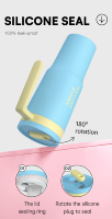 Gobelet de voyage isotherme en acier inoxydable Hong Ling, grand format 40 oz, avec poignée, anti-fuite, garde au chaud/au froid, cadeau d'affaires