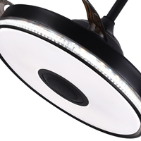 Ventilador de techo LED para el hogar moderno, nuevo diseño, control remoto ABS para dormitorio, sala de estar, características de luz de altavoz de estilo tradicional