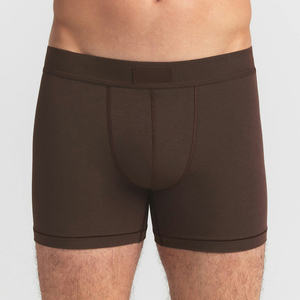 Calzoncillos bóxer transpirables de corte ajustado para hombre, con logotipo personalizado, sin costuras, de algodón y spandex, ropa interior masculina. - Product Image 4