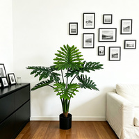 Vente en gros usine : Plante artificielle Philodendron Selloum pour intérieur, extérieur, maison, bureau, mariage – Décoration paysagère écologique