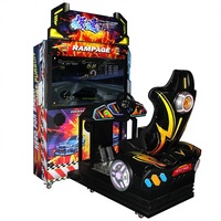 Machine de jeu de course pour adultes axée sur le divertissement avec piste réelle, course à haute vitesse et fonctionnalités de compétition à connexion à distance