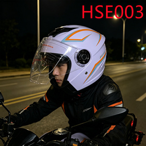 Casco de Motocicleta ZYF con Diseño de Gafas Magnéticas Desmontables para Ciclismo en Carretera, Color Blanco, Uso en Múltiples Ocasiones, para Hombres/Mujeres, Modelo HSE001 - Product Image 5