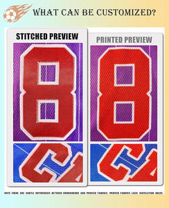 بيع بالجملة ملابس رياضية فارغة للكبار برقبة طاقم مسامية بطباعة رقمية من البوليستر - Product Image 6