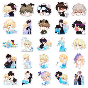 สติกเกอร์ตกแต่งลายนางเงือก 50 ชิ้น สไตล์การ์ตูนวาดมือ พิมพ์ลายละเอียด สำหรับสมุดโน้ตและสมุดบันทึก - Product Image 3