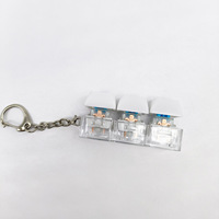 2026 K-pop World Tour Concert Comeback Plastic Three-click Decompression Keyring Kpop Fidget Clicker With Light Keycap Keychain