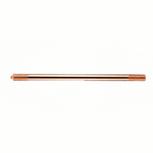 구리 피복 강철 접지봉 ERT 모델 직경 12.7mm, 14.2mm, 16mm 맞춤 길이, 낙뢰 보호용 - Product Image 1