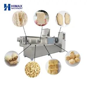 High performance textured vegetable soya protein making machines extrusion industry and trade integration manufacturer