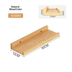 Kitchen Bathroom Rustic Wood Wall Mounted <strong>Shelf</strong> 30cm <strong>60cm</strong> 90cm Wooden Brown <strong>Floating</strong> Wall <strong>Shelves</strong> for Home Decor - Product Image 2