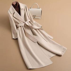 معطف طويل من الصوف والخليطات للشتاء والخريف، ملابس نسائية، كارديجان، بليزر للسيدات - Product Image 3