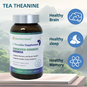 Suplemento de L-Teanina Damingtang, 200 Tabletas de 500 mg Cada Una, Apoya la Memoria, la Salud Cerebral y el Sueño - Product Image 2