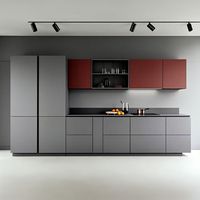 Meubles de cuisine étanches de style minimaliste sombre, dernière collection 2026