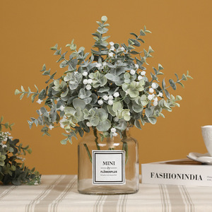 Flores Artificiales de Eucalipto Ruilisi con Paniculata, Arreglo Decorativo para el Hogar de Estilo Nórdico - Product Image 3
