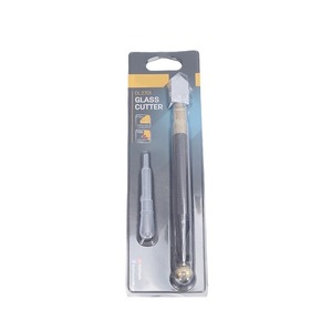 Cortador de vidrio con punta de diamante, mango metálico de 15 mm de grosor para cortar vidrio DL2701 - Product Image 1