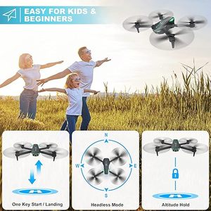 Foldable RC Quadcopter Drone with 1080P <b>Camera</b> for Beginners & Adults Voice <b>Control</b> Gesture Selfie Altitude Hold One Key Sta - Product Image 5