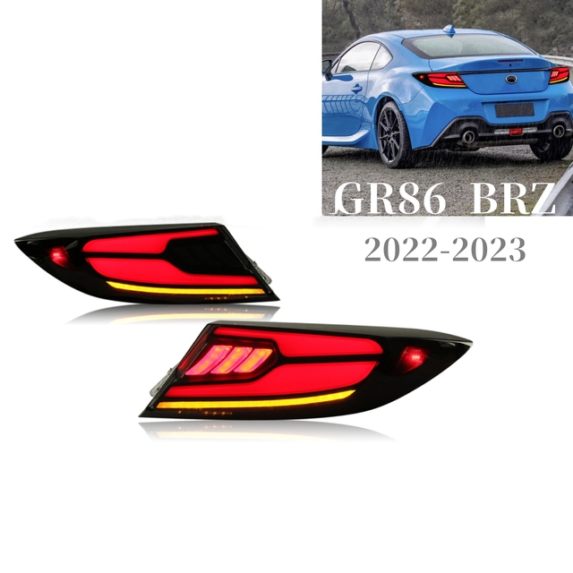 2022-2023 for Toyota 86 GR86 BRZ Full LED Daytime Running Lights Modified New LED Tail Lights for Enhanced Driving Visibility