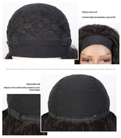 Perruques Afro Yaki Kinky Curly pour femmes noires, longues, avec bandeau, synthétiques, classiques, rebondissantes, moelleuses, résistantes à la chaleur, sans colle