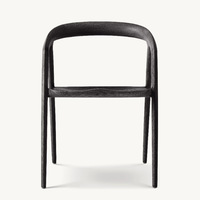 Chaises de salle à manger en bois massif fabriquées à la main, design moderne