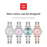 Montre à quartz élégante pour femme, étanche, en céramique lumineuse, styles les plus vendus, marque OEM ODM 3651, vente en gros de luxe